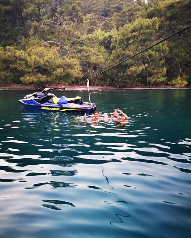 Sunset with Turkish Flag